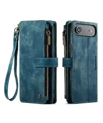 CaseMe C30 Apple iPhone Air Hoesje Pasjeshouder Book Case Blauw afbeelding