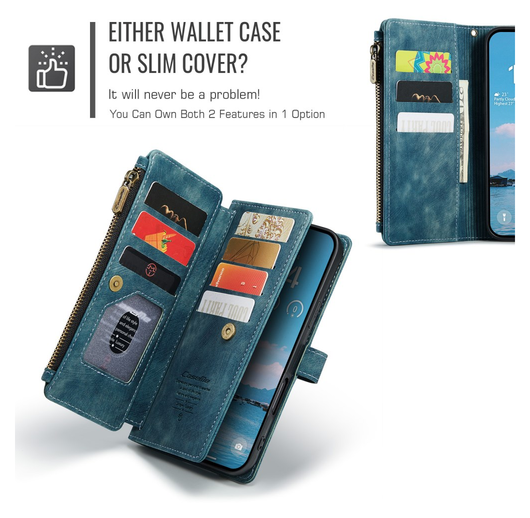 CaseMe C30 Apple iPhone Air Hoesje Pasjeshouder Book Case Blauw afbeelding 9