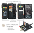 CaseMe C30 Apple iPhone 17 Pro Max Hoesje Pasjeshouder Book Case Zwart afbeelding 3