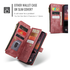 CaseMe C30 Apple iPhone 17 Pro Max Hoesje Pasjeshouder Book Case Rood afbeelding 9