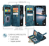 CaseMe C30 Apple iPhone 17 Pro Max Hoesje Pasjeshouder Book Case Blauw afbeelding 3