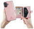 CaseMe JH-01 Apple iPhone 17 Hoesje met Magnetische Kaarthouder Roze afbeelding 10