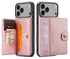 CaseMe JH-01 Apple iPhone 17 Pro Hoesje met Magnetische Kaarthouder Roze afbeelding 1