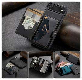 CaseMe JH-01 Apple iPhone Air Hoesje met Magnetische Kaarthouder Zwart afbeelding