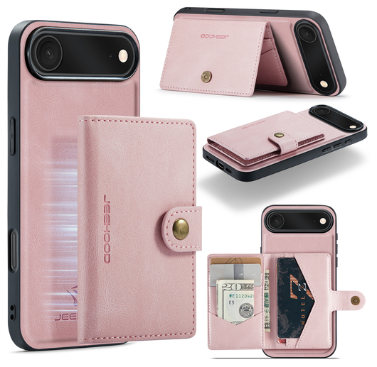 CaseMe JH-01 Apple iPhone Air Hoesje met Magnetische Kaarthouder Roze afbeelding 12
