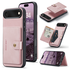 CaseMe JH-01 Apple iPhone Air Hoesje met Magnetische Kaarthouder Roze afbeelding 2