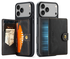 CaseMe JH-01 Apple iPhone 17 Pro Max Hoesje met Magnetische Kaarthouder Zwart