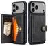 CaseMe JH-01 Apple iPhone 17 Pro Max Hoesje met Magnetische Kaarthouder Zwart afbeelding 10