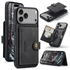 CaseMe JH-01 Apple iPhone 17 Pro Max Hoesje met Magnetische Kaarthouder Zwart afbeelding 12