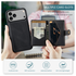 CaseMe JH-01 Apple iPhone 17 Pro Max Hoesje met Magnetische Kaarthouder Zwart afbeelding 4