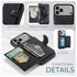 CaseMe JH-01 Apple iPhone 17 Pro Max Hoesje met Magnetische Kaarthouder Zwart afbeelding 5