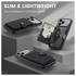 CaseMe JH-01 Apple iPhone 17 Pro Max Hoesje met Magnetische Kaarthouder Zwart afbeelding 8
