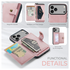 CaseMe JH-01 Apple iPhone 17 Pro Max Hoesje met Magnetische Kaarthouder Roze afbeelding 4