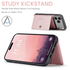 CaseMe JH-01 Apple iPhone 17 Pro Max Hoesje met Magnetische Kaarthouder Roze afbeelding 6