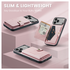 CaseMe JH-01 Apple iPhone 17 Pro Max Hoesje met Magnetische Kaarthouder Roze afbeelding 8