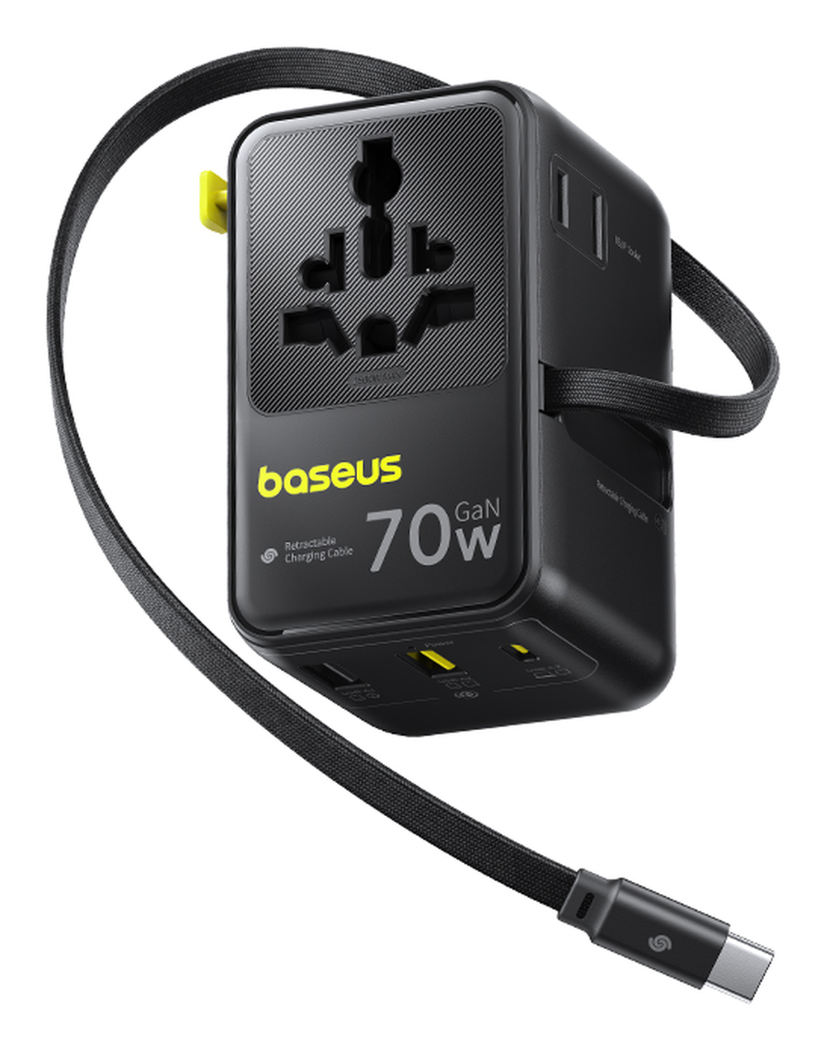 Baseus EnerCore CG11 Reis Oplader 70W Snellader Wereldstekker EU/VK/USA/AUS afbeelding 1