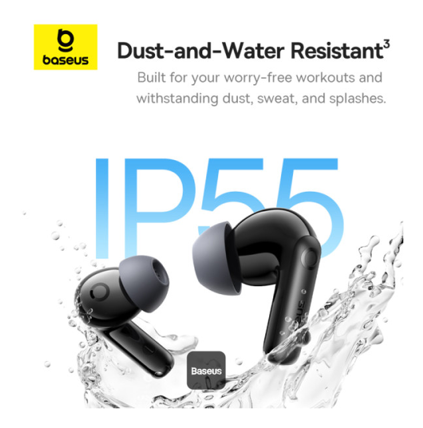 Baseus Bass BP1 Pro Draadloze Bluetooth Oordopjes Noise Cancelling Zwart afbeelding 10