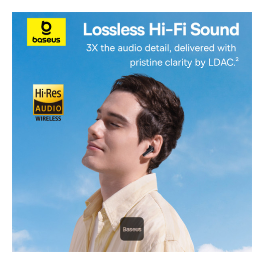 Baseus Bass BP1 Pro Draadloze Bluetooth Oordopjes Noise Cancelling Zwart afbeelding 9
