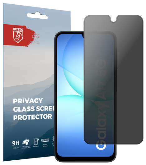 Rosso Samsung Galaxy A17 9H Tempered Glass Screen Protector Privacy afbeelding 1