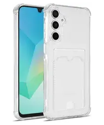 Samsung Galaxy A17 Hoesje Dun TPU met Pasjeshouder Back Cover Transparant afbeelding