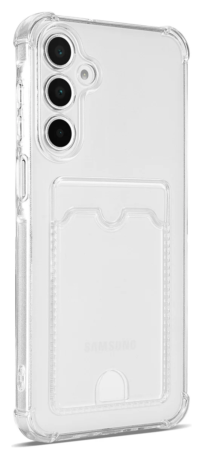 Samsung Galaxy A17 Hoesje Dun TPU met Pasjeshouder Back Cover Transparant afbeelding 7