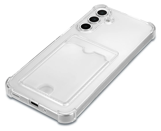 Samsung Galaxy A17 Hoesje Dun TPU met Pasjeshouder Back Cover Transparant afbeelding 10