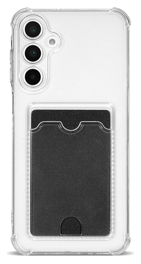 Samsung Galaxy A17 Hoesje Dun TPU met Pasjeshouder Back Cover Transparant afbeelding 6
