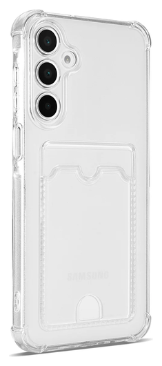 Samsung Galaxy A17 Hoesje Dun TPU met Pasjeshouder Back Cover Transparant afbeelding 7