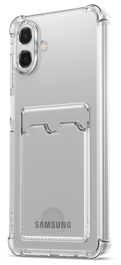 Samsung Galaxy A07 Hoesje Dun TPU met Pasjeshouder Back Cover Transparant afbeelding 6