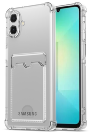 Samsung Galaxy A07 Hoesje Dun TPU met Pasjeshouder Back Cover Transparant afbeelding