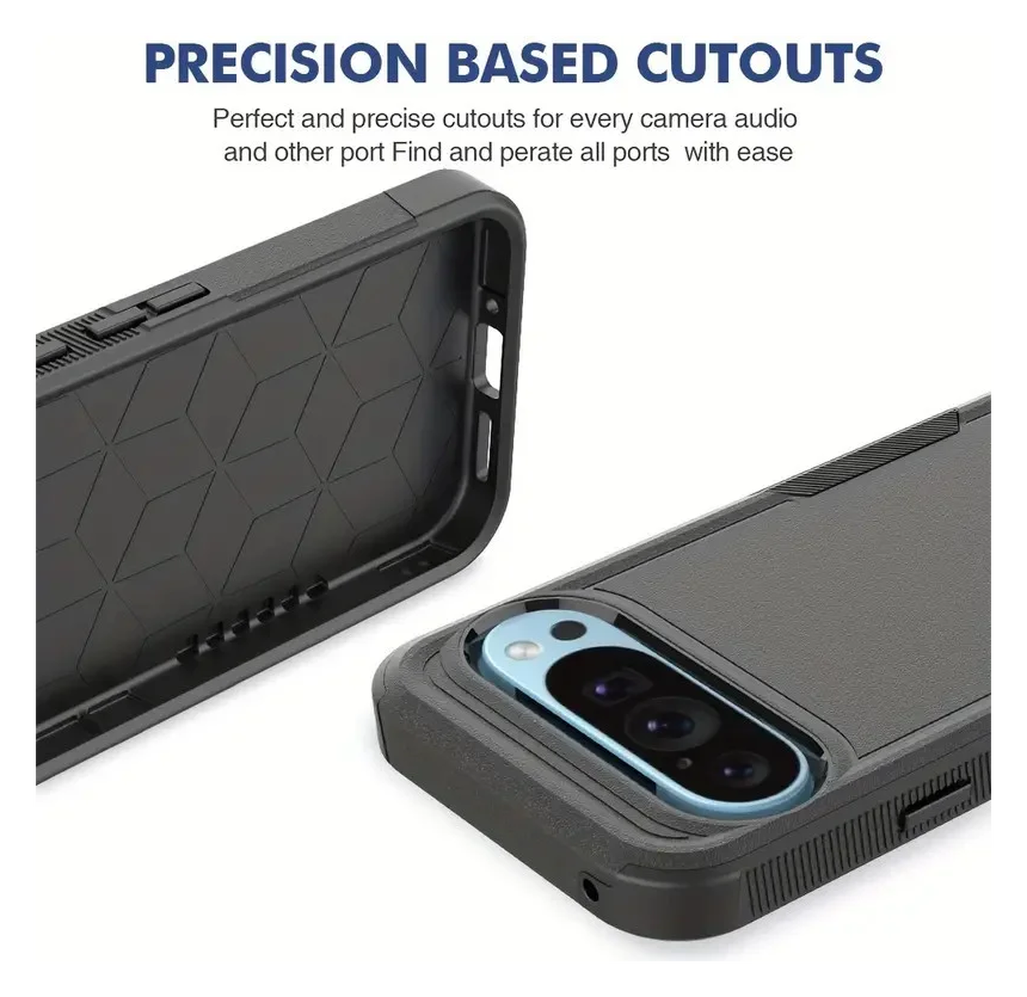 Google Pixel 10 / 10 Pro Hoesje Schokbestendige Hardcase Back Cover Zwart afbeelding 4