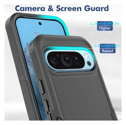 Google Pixel 10 / 10 Pro Hoesje Schokbestendige Hardcase Back Cover Zwart afbeelding 3