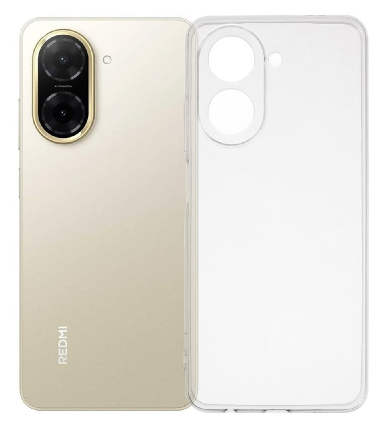 Xiaomi Redmi A5 Hoesje Dun TPU Back Cover Transparant afbeelding 1