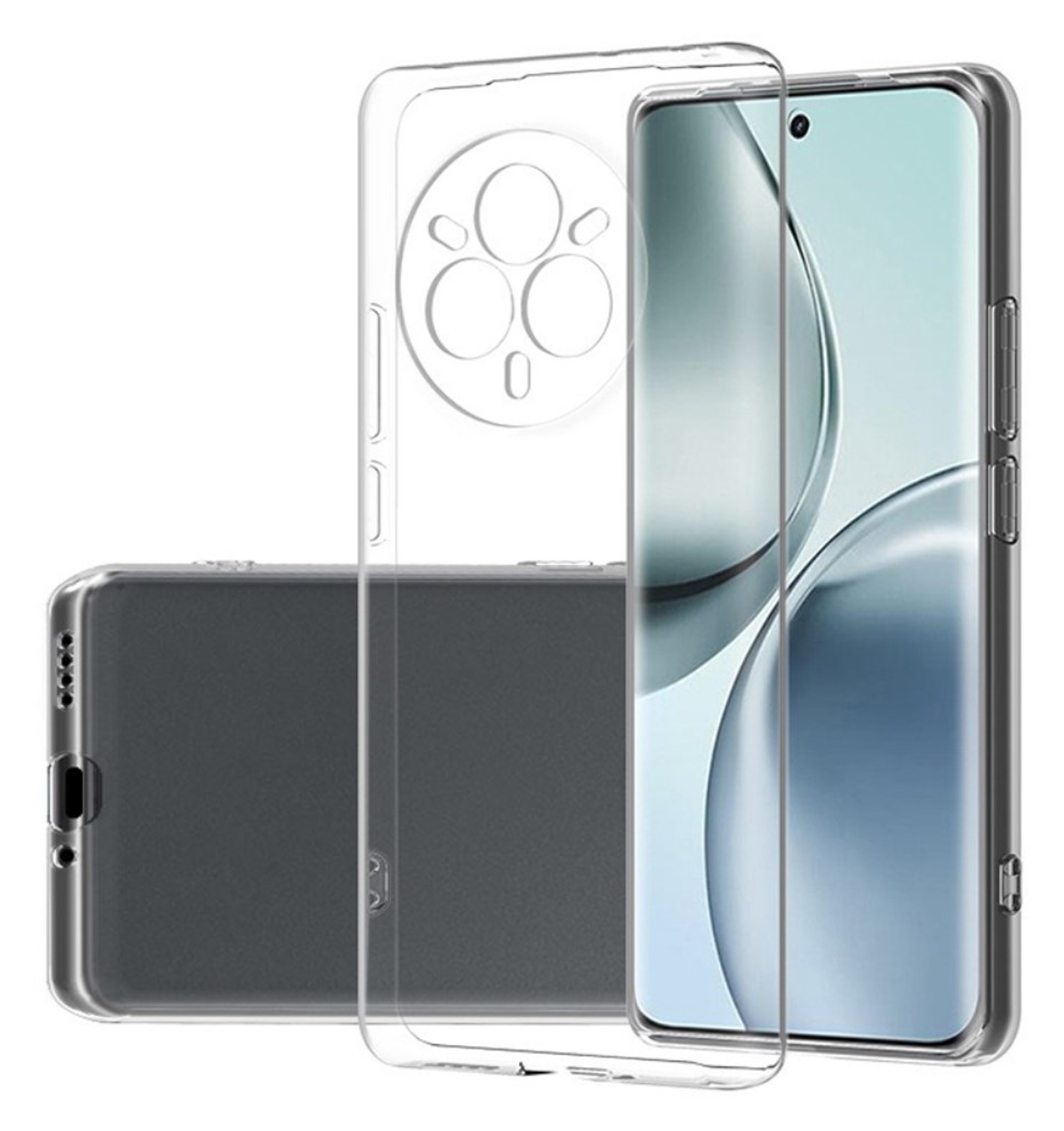 Realme 14 Pro Hoesje Dun TPU Back Cover Transparant afbeelding 1