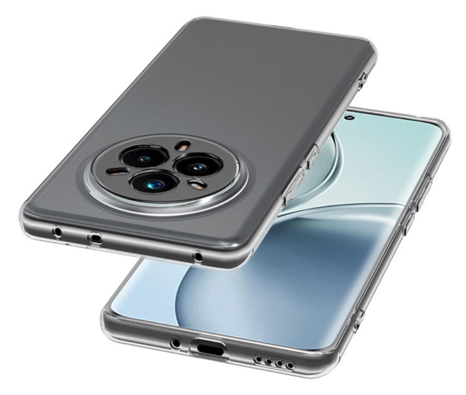 Realme 14 Pro Hoesje Dun TPU Back Cover Transparant afbeelding 3