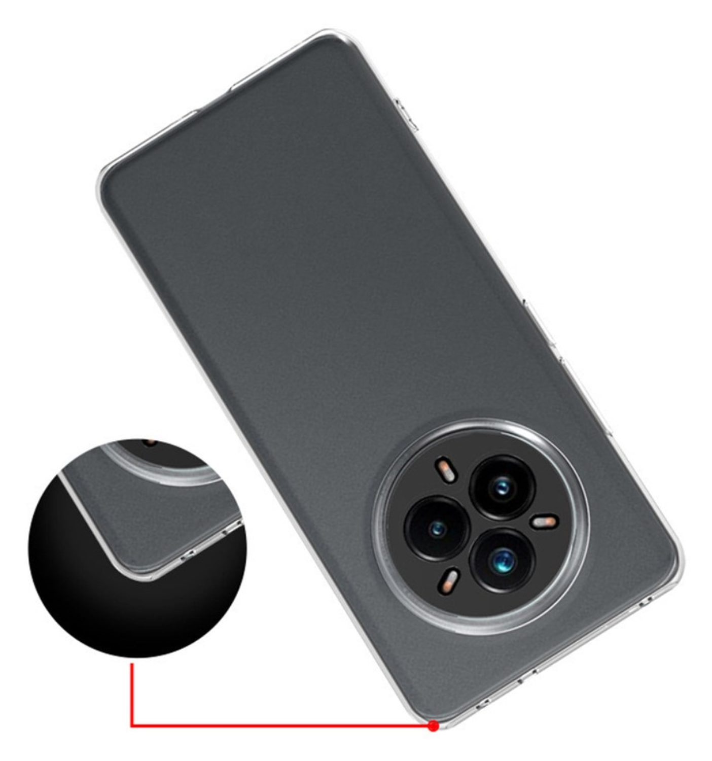 Realme 14 Pro Hoesje Dun TPU Back Cover Transparant afbeelding 4