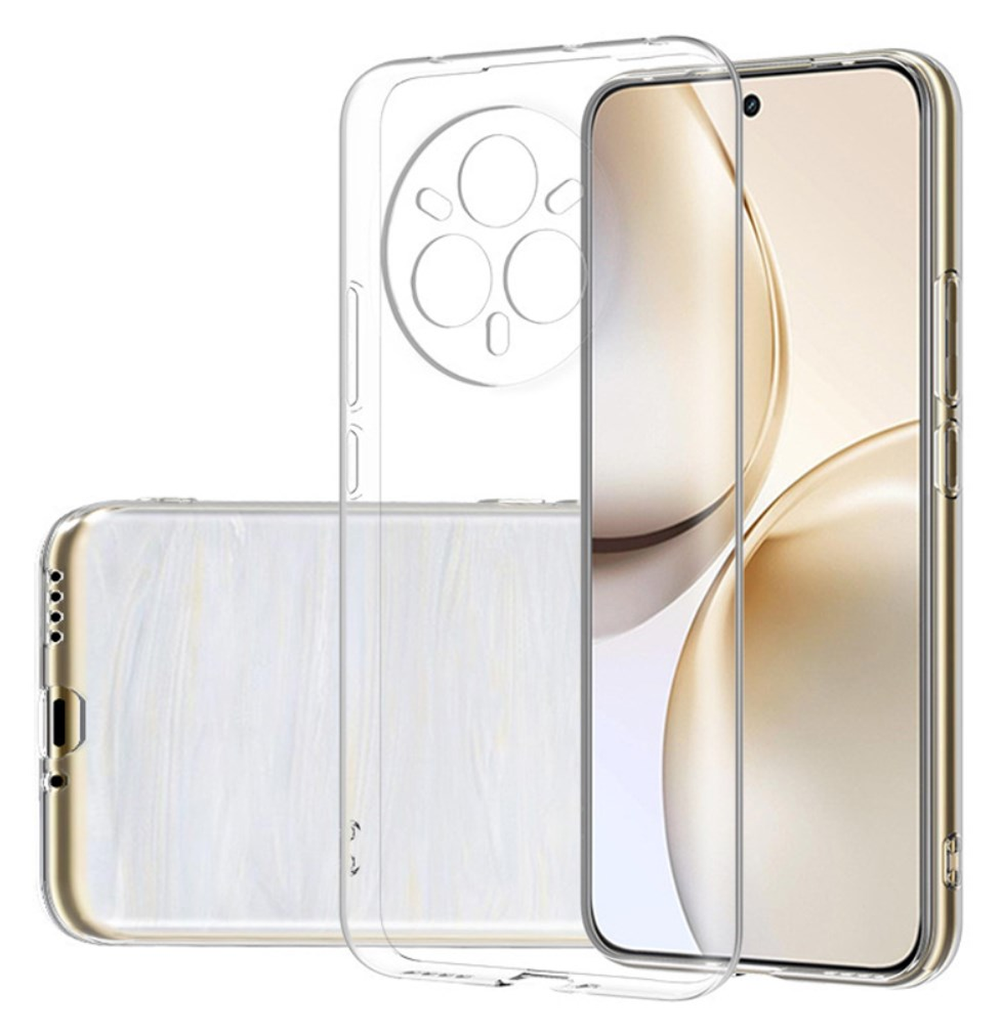 Realme 14 Pro Plus Hoesje Dun TPU Back Cover Transparant afbeelding 1