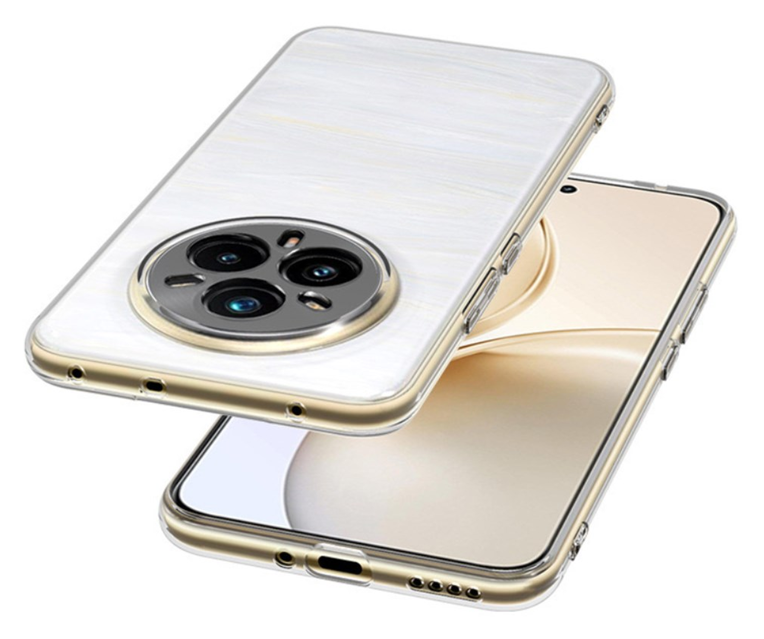 Realme 14 Pro Plus Hoesje Dun TPU Back Cover Transparant afbeelding 3