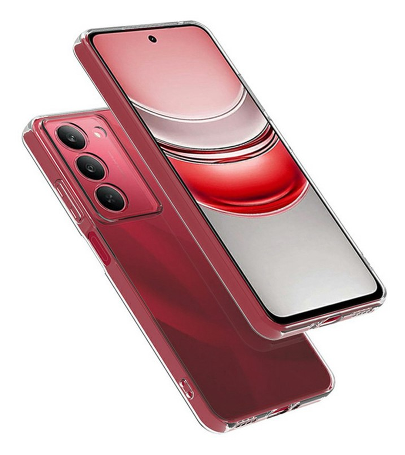 Realme 14X Hoesje Dun TPU Back Cover Transparant afbeelding 2