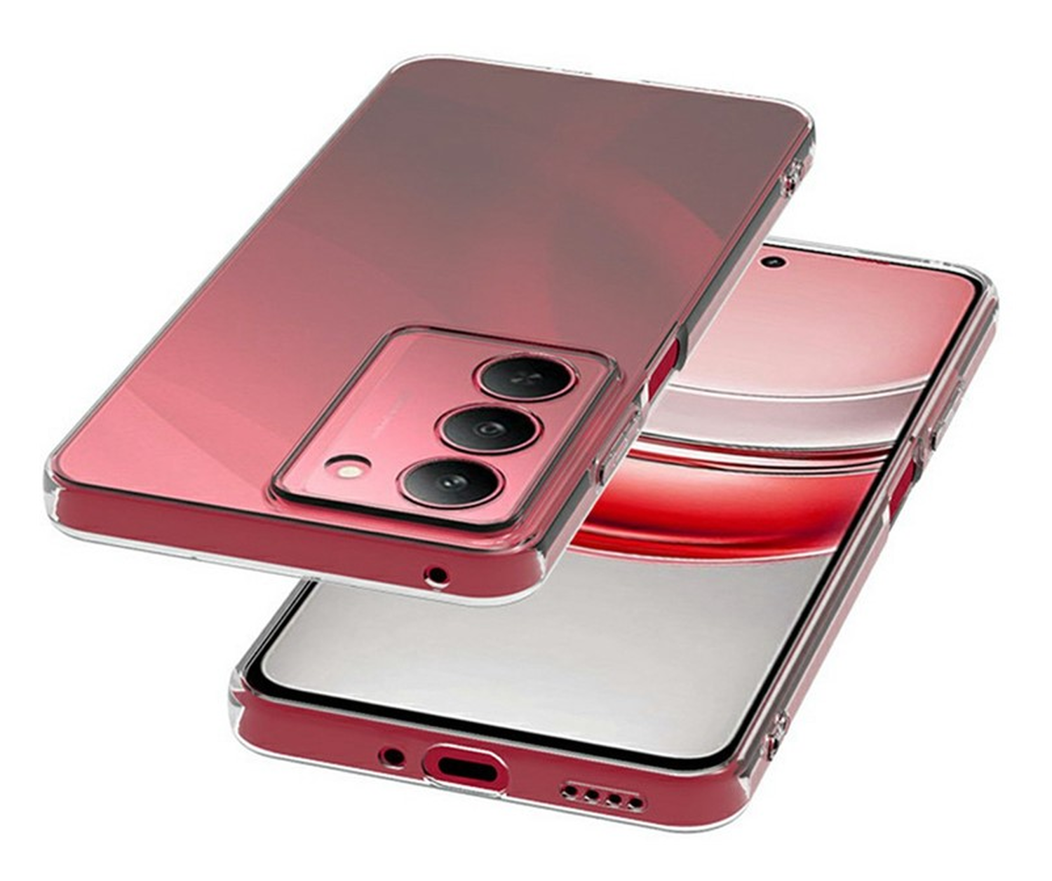 Realme 14X Hoesje Dun TPU Back Cover Transparant afbeelding 3