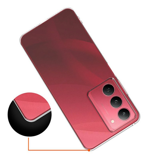 Realme 14X Hoesje Dun TPU Back Cover Transparant afbeelding 4