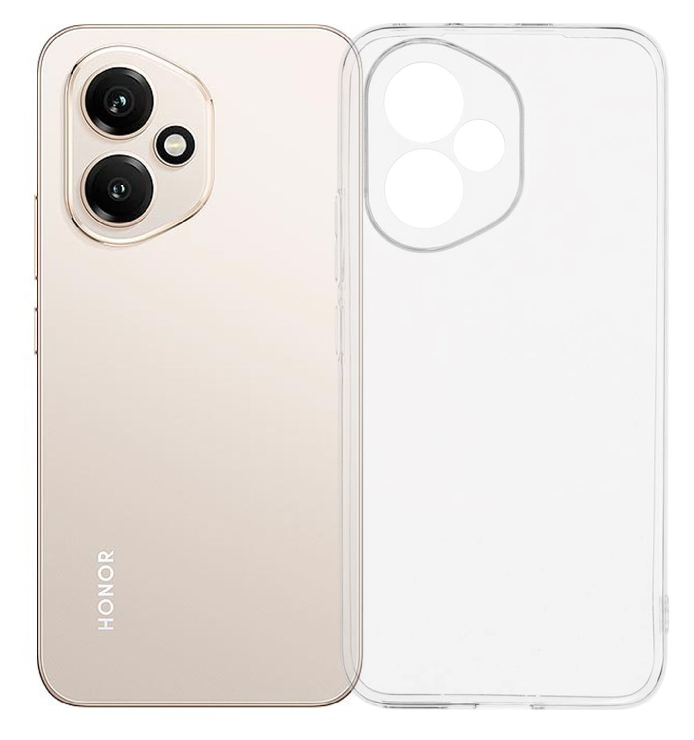 Honor 400 Hoesje Dun TPU Back Cover Transparant afbeelding 1