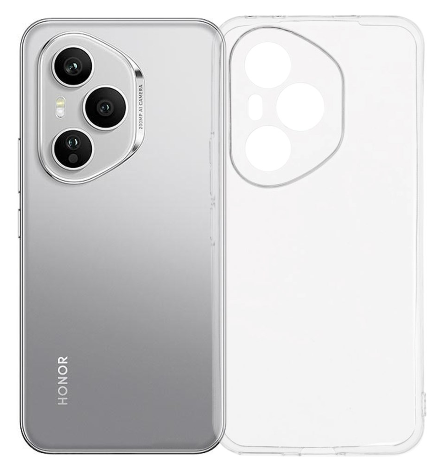 Honor 400 Pro Hoesje Dun TPU Back Cover Transparant afbeelding 1