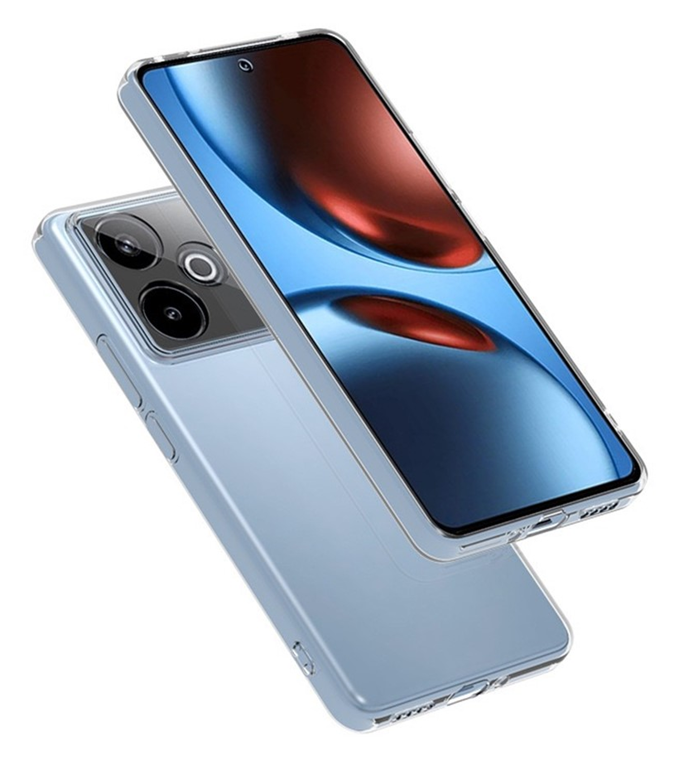 Realme GT 7T Hoesje Dun TPU Back Cover Transparant afbeelding 2