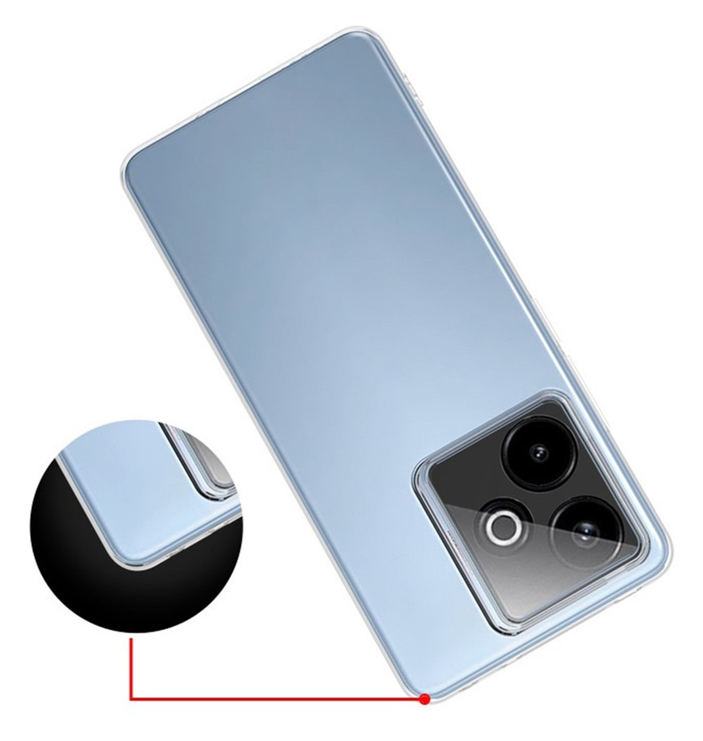 Realme GT 7T Hoesje Dun TPU Back Cover Transparant afbeelding 4