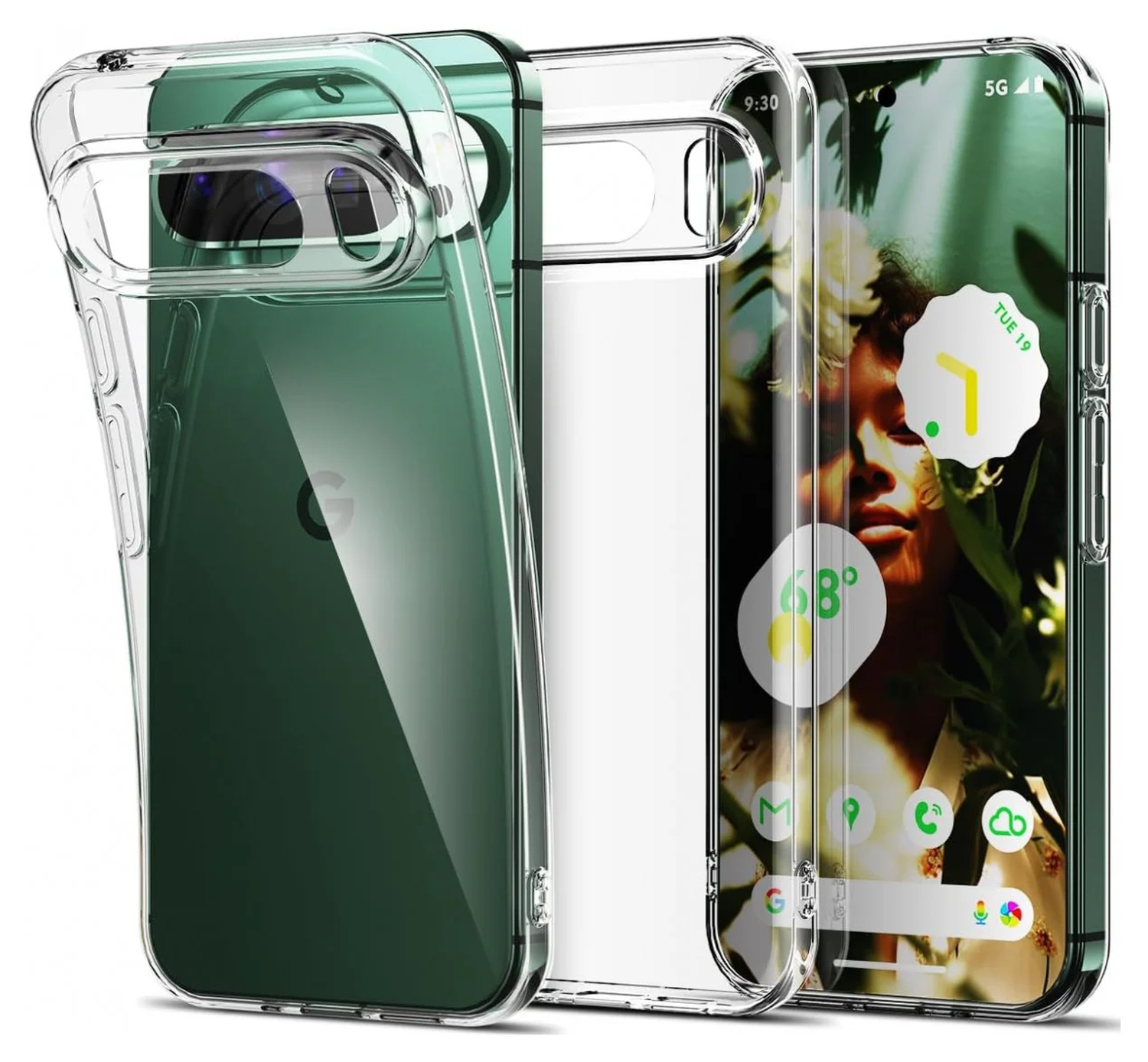 Google Pixel 10 Pro XL Hoesje Dun TPU Back Cover Transparant afbeelding 1