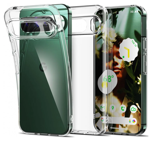 Google Pixel 10 Pro XL Hoesje Dun TPU Back Cover Transparant afbeelding 1