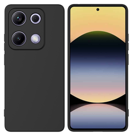 Xiaomi Redmi Note 14S Hoesje Dun TPU Back Cover Matte Zwart afbeelding