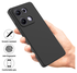 Xiaomi Redmi Note 14S Hoesje Dun TPU Back Cover Matte Zwart afbeelding 2