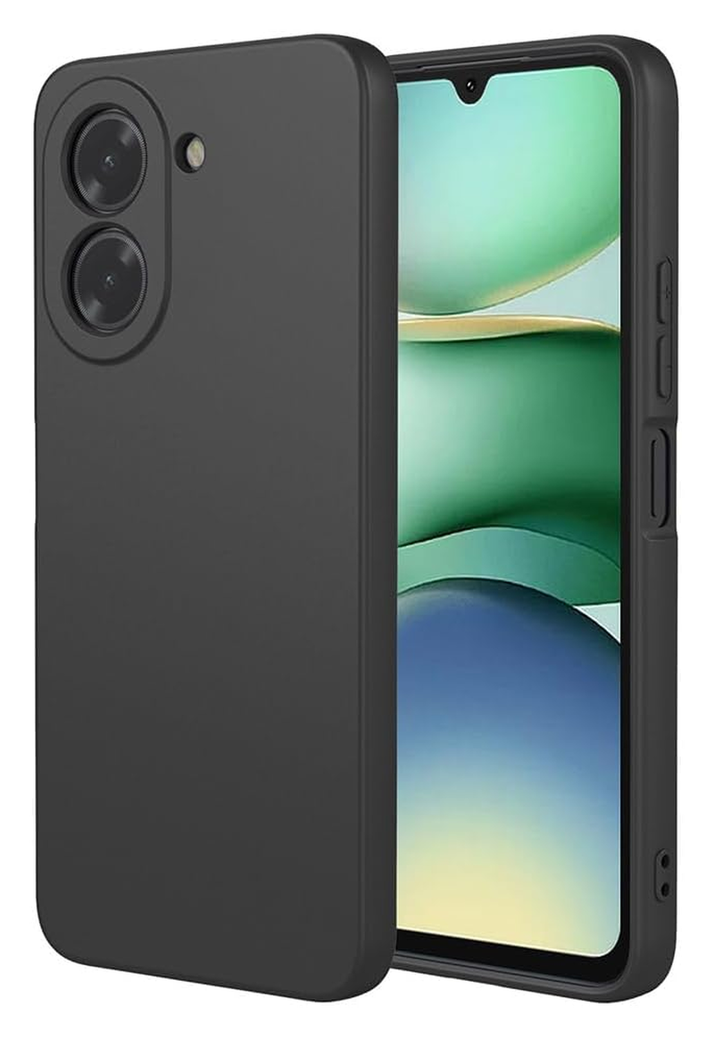 Xiaomi Redmi A5 Hoesje Dun TPU Back Cover Matte Zwart afbeelding 2